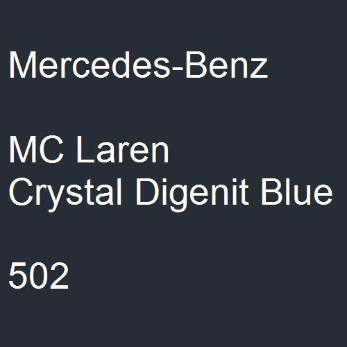 Mercedes-Benz, MC Laren Crystal Digenit Blue, 502.